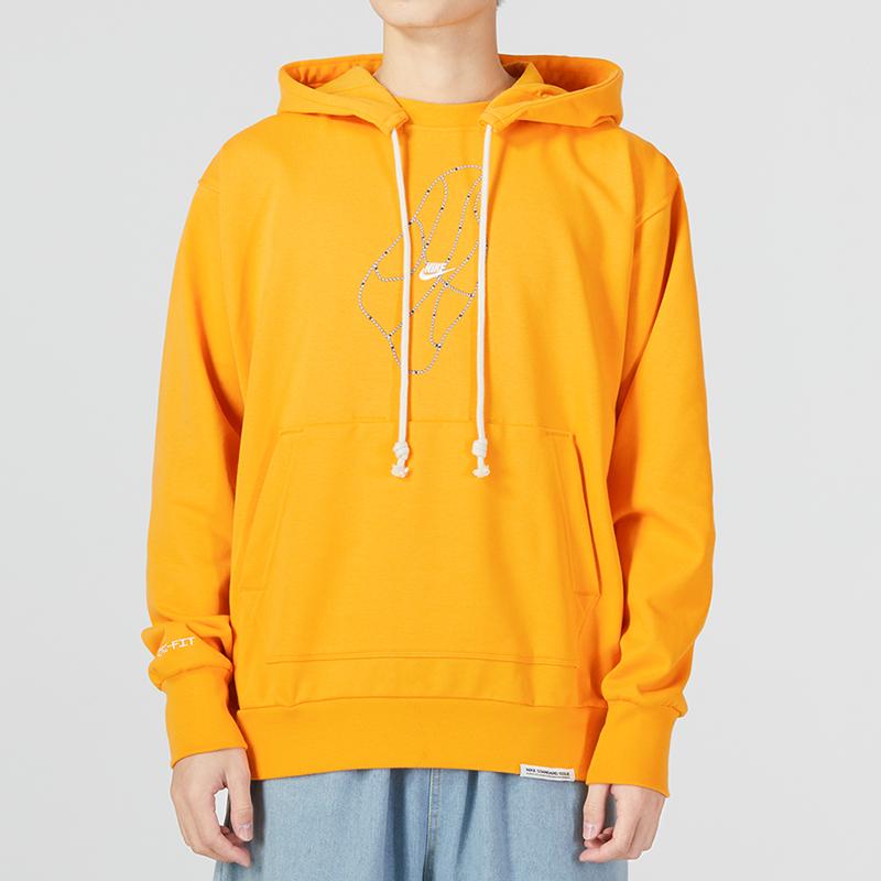 Nike Dry-Fit Standard Issue Pullover Hoodie Men Hoodie Yellow DQ6104-886