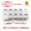 50pcs Adjusting Shim B27 Common Rail Injector Adjustment Shim B27 Gasket Washer Size: 1.57-1.66mm for Injectors