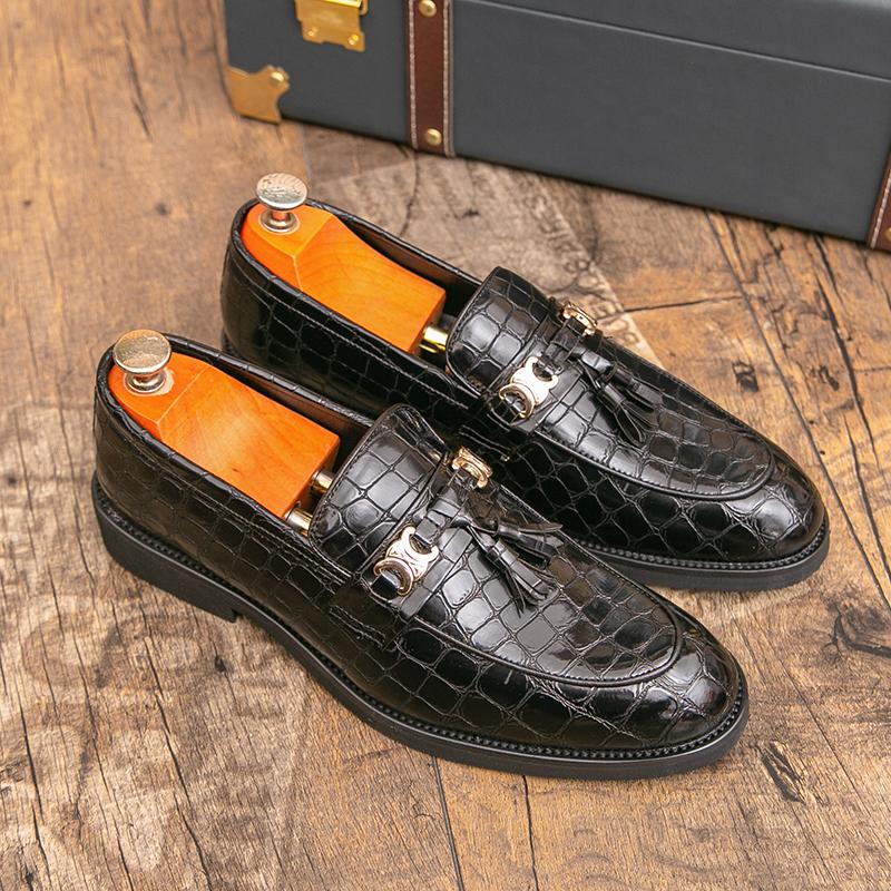 New White Casual Leather Shoes For Men Comfortable Platform Dress Shoes Man Loafers High Quality Men's Social Shoes Size 38-47