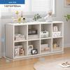 White Plastic 8-Cube Storage Organizer