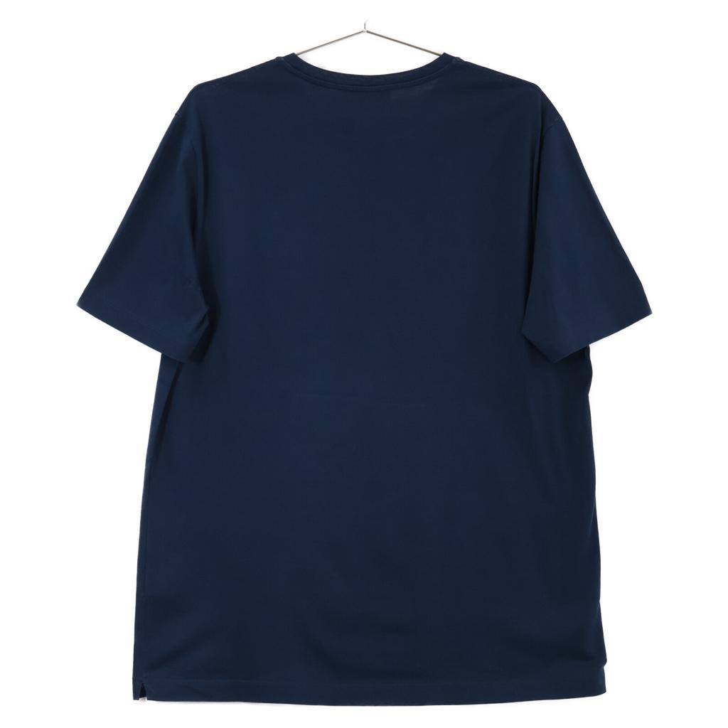Hermes 100% Cotton Printed T-shirt Tops M NavyUsed