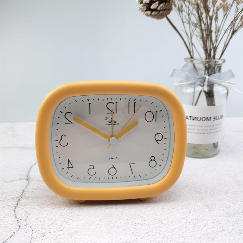 Simple Matte Clock Children's Bedside Clock Dripping Alarm Clock Color Life Sales Clock A111 Gray