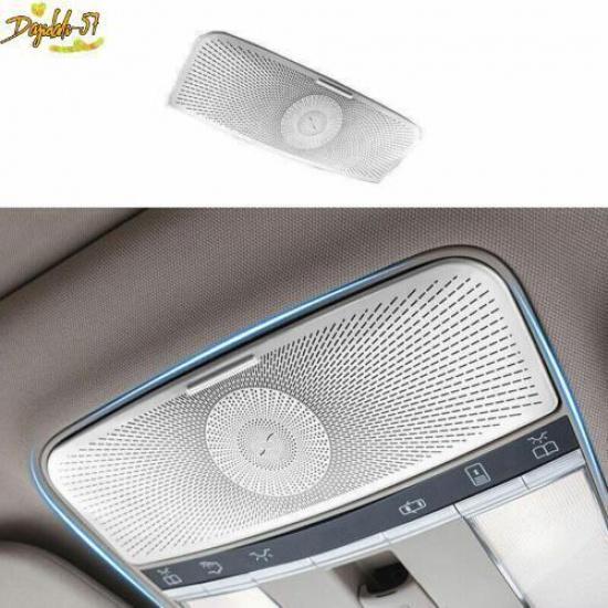 Silver Titanium Front Reading Light Lamp Frame Trim For Benz S-Class 2008-2013