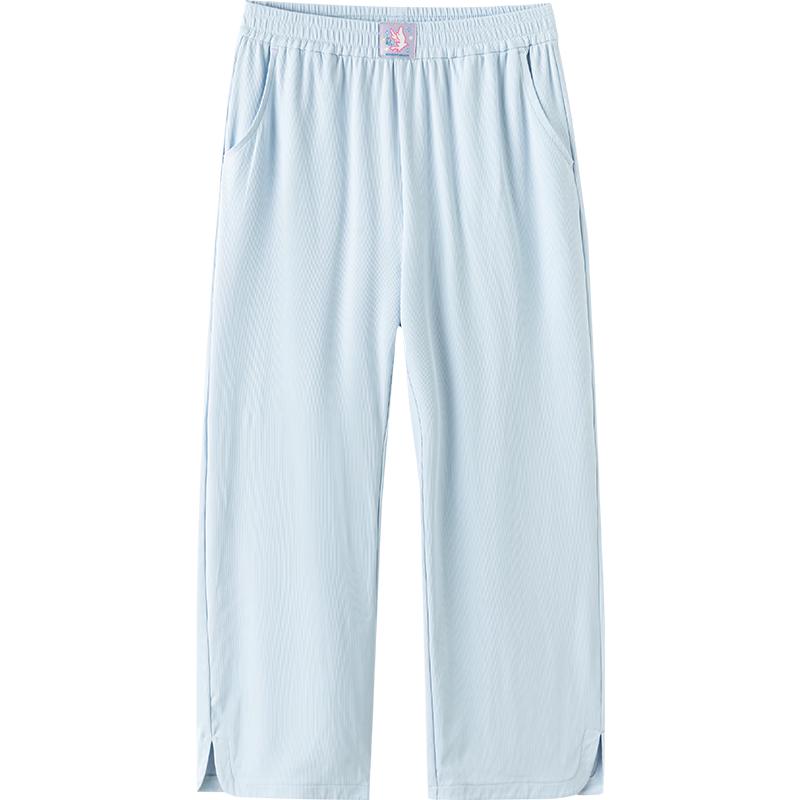 Balabala Girls' Summer Loose Wide-Leg Cartoon Pants