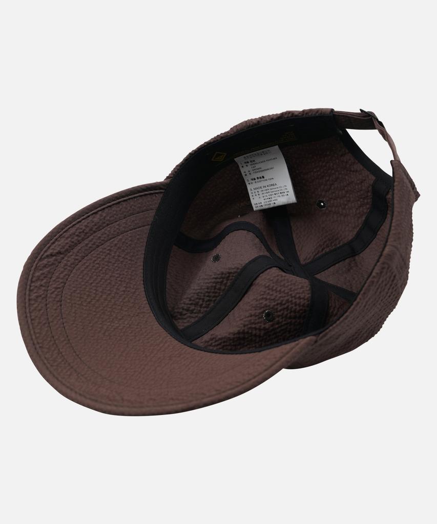FRIZMWORKS Seersucker Feather Cap _ Brown