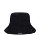 Bajal Wide Brim Washed Bucket Hat Black