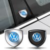 T301/2pcs 3D Metal Car Window Trunk Emblem Decor Sticker Valve Cap For Volkswagen Jetta Golf Beetle GTD GTI MK4 R Auto Accessories