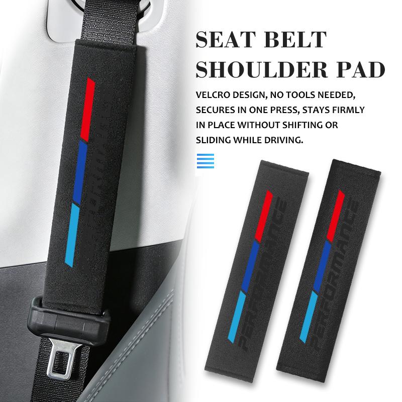 For BMW Car Styling Seat Belt Cover Comfortable Seatbelt Shoulder Strap Protector Pads M M2 M3 M4 M5 M6 E46 E90 E60 F30 E39 X1 Ir2