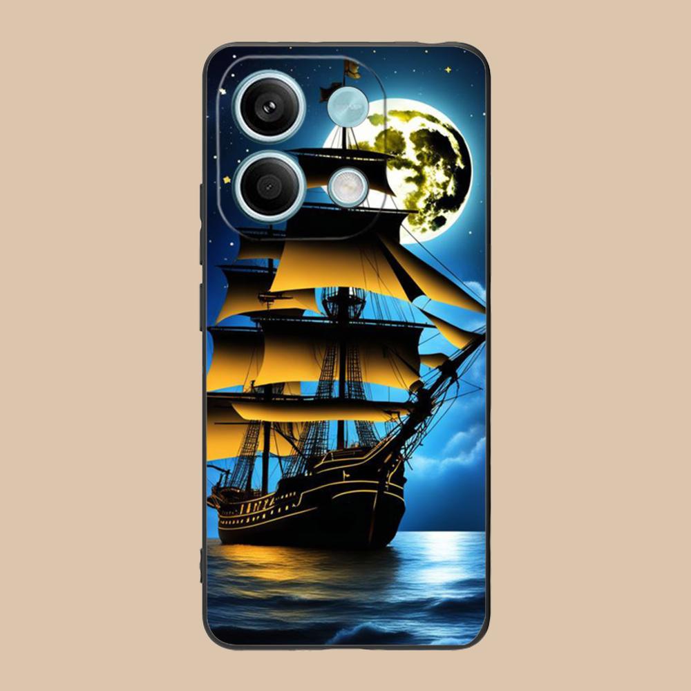 Pirate Corsair Mobile Phone Case for POCO M7 M6 M5 M4 M3 X7 X6 X5 X4 X3 Pro GT 5G Colorful Printing Cover Pretty Luxury Cover