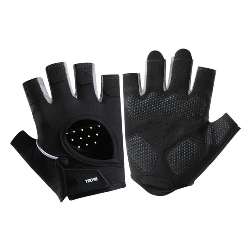 Wear Resistance Workout Glove Nonslip Breathable Workout Glove Fingerless Cycling Glove for Fitness and Training