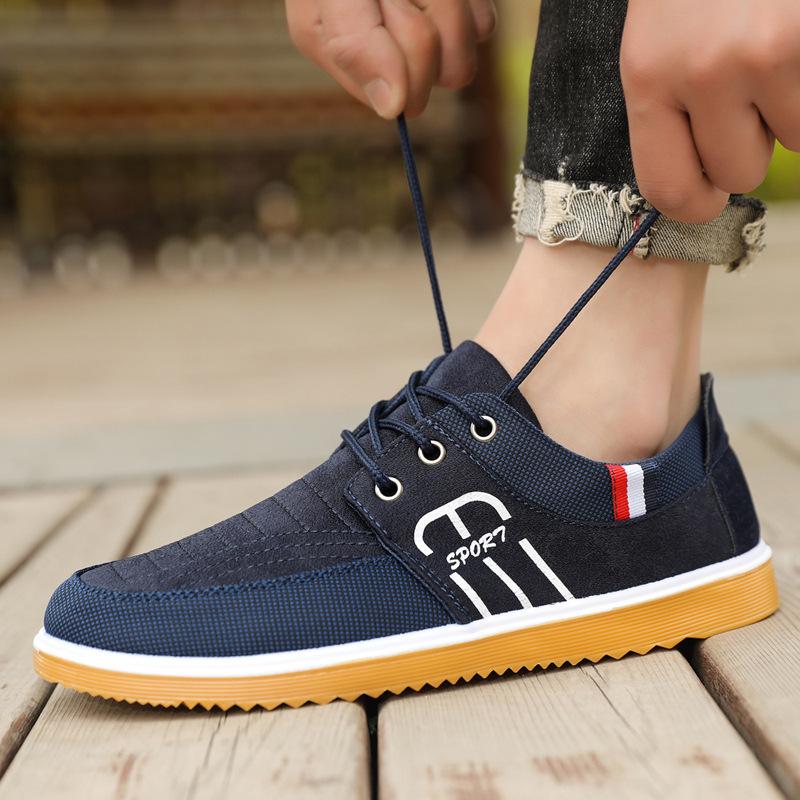 Frühling Alte Peking Tuch Herren Loafer Schuhe Herbst Freizeit Slip-on Herren Casual Schuhe Mode Lazy Skate Canvas Schuhe