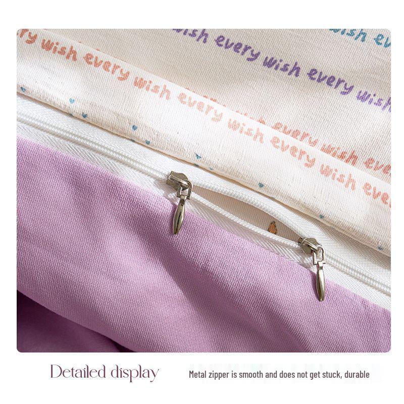 G5Z Doppellagiges Reines Baumwoll-Musselin-Bettwäscheset: Bettbezug, Bettlaken & Kissenbezug - Maschinenwaschbar & Anpassbar