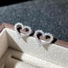 S925 Sterling Silver Heart Stud Earrings for Women - Elegant, Simple, and Stylish Ear Accessories