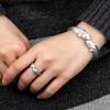 S sterling silver double fish bracelet is a classic style gift for Thanksgiving, a thoughtful present for parents
