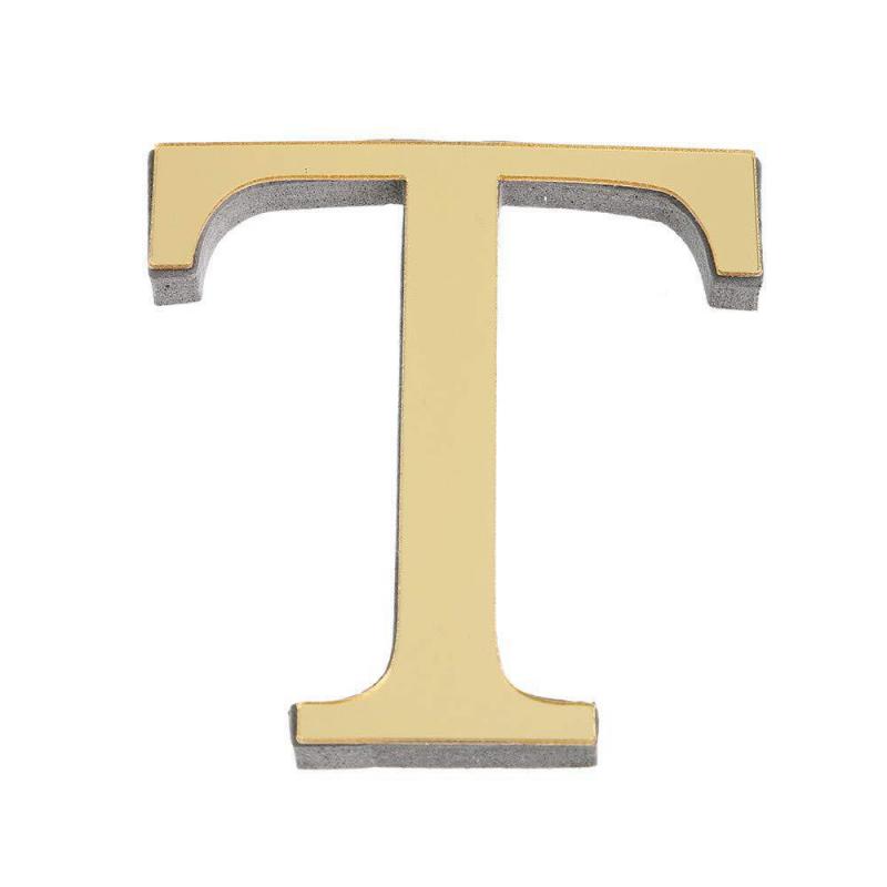 26 Letters Wall Sticker 3D Mirror Acrylic Decals Home Decor Wall Art Mural For Party Wedding Christmas Retro Wall Art