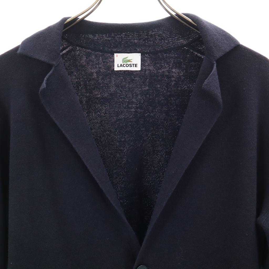Lacoste Long Sleeve Knit Cardigan 3 Navy Men's Used