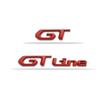 3D Car Sticker GT Logo Metal Emblem Badge Decals For 208 GT LINE 2008 E208 308 306 106 206 205 307 3008 207 508  5008