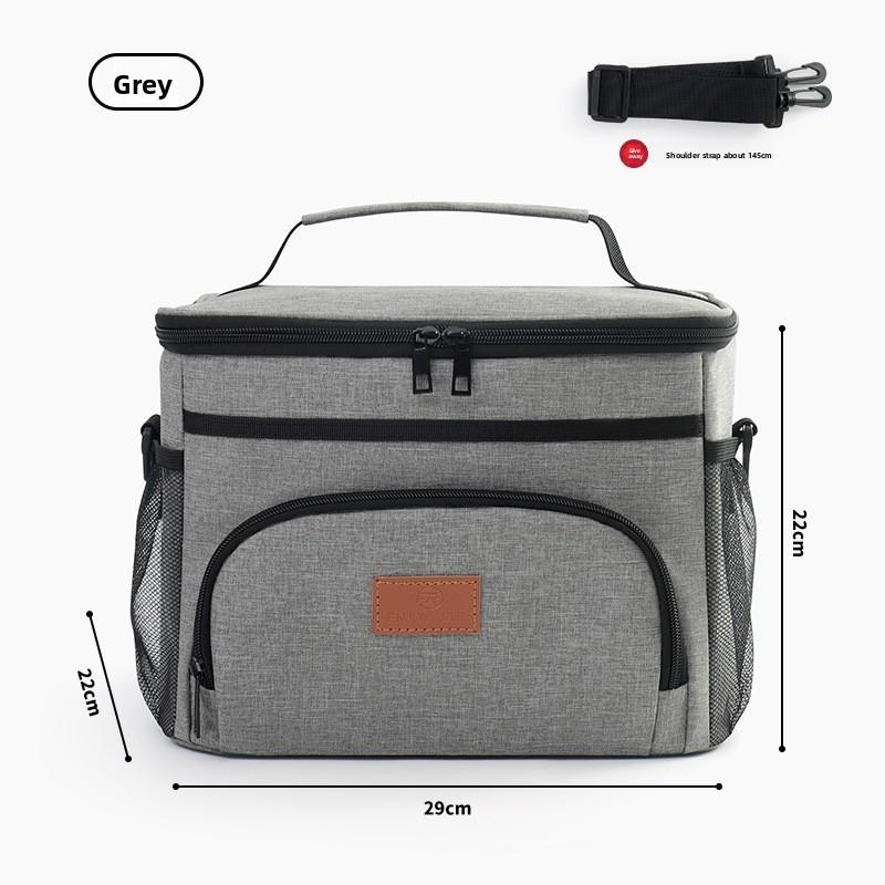 Thickened Oxford Fabric Insulated Lunch Bag With Leakproof Design For Office And Outdoors