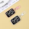 1Pc LED Keychain Pocket Watch Digital Display Electronic Watch For Youngster Student Backpacks Keys Pendant Timepiece Present