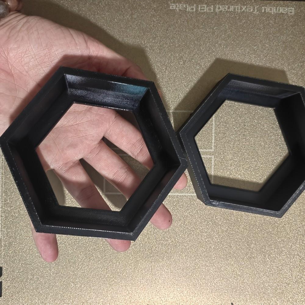 3PCS Nordic Style Hexagonal Suspended Storage Rack Hexagonal Floating Shelves Home Decor