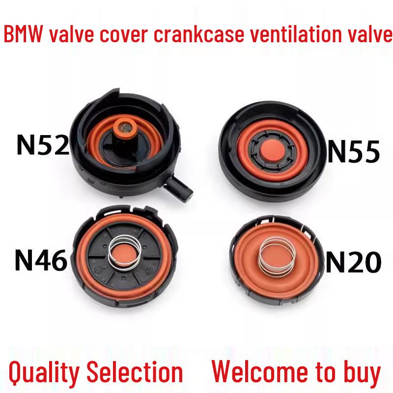 Capac culbutori cu supapă de ventilație carter motor N62 și supapă de purjare gaze eșapament (11127547058)