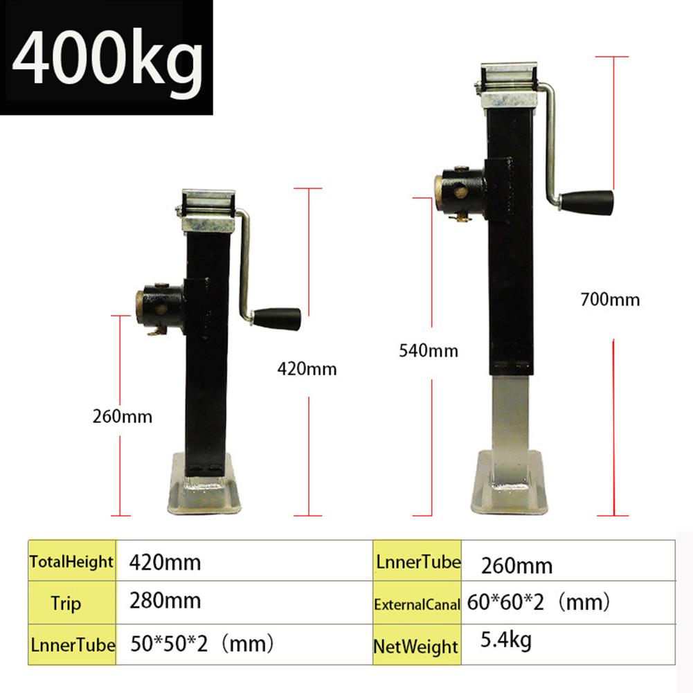 400Kg Hand Operated Trailer Jack Trailer Parking Leg Semi Trailer Leg Yacht Platform Bracket Square Tube