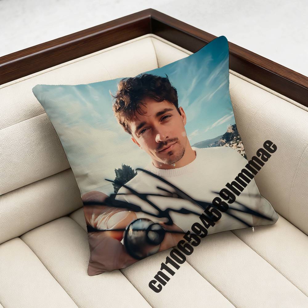 For CCharles Leclerc Throw Pillow Case Sham xcm xcm Square Car Pillowcase Pad Cushion Cover