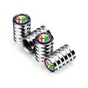 4 Stück/Set Auto Rad Reifen Ventilkappen Luft Staubdichte Abdeckung für Alfa Romeo Giulia 159 147 156 4C Stelvio Giulietta Mito Zubehör rvcr43