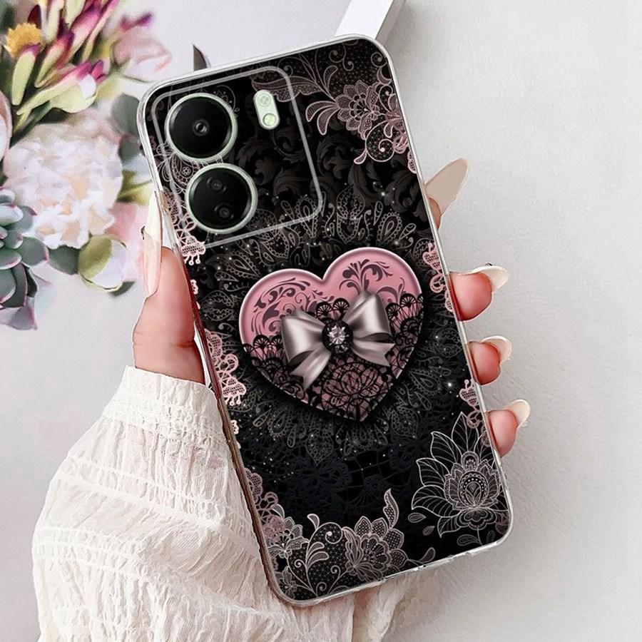 For Xiaomi Poco C65 C 55 C 65 PocoM6 Pro 4G Phone Cover Pretty Girl Cartoons Case Silicone Soft Transparent Bumper Shells 2025
