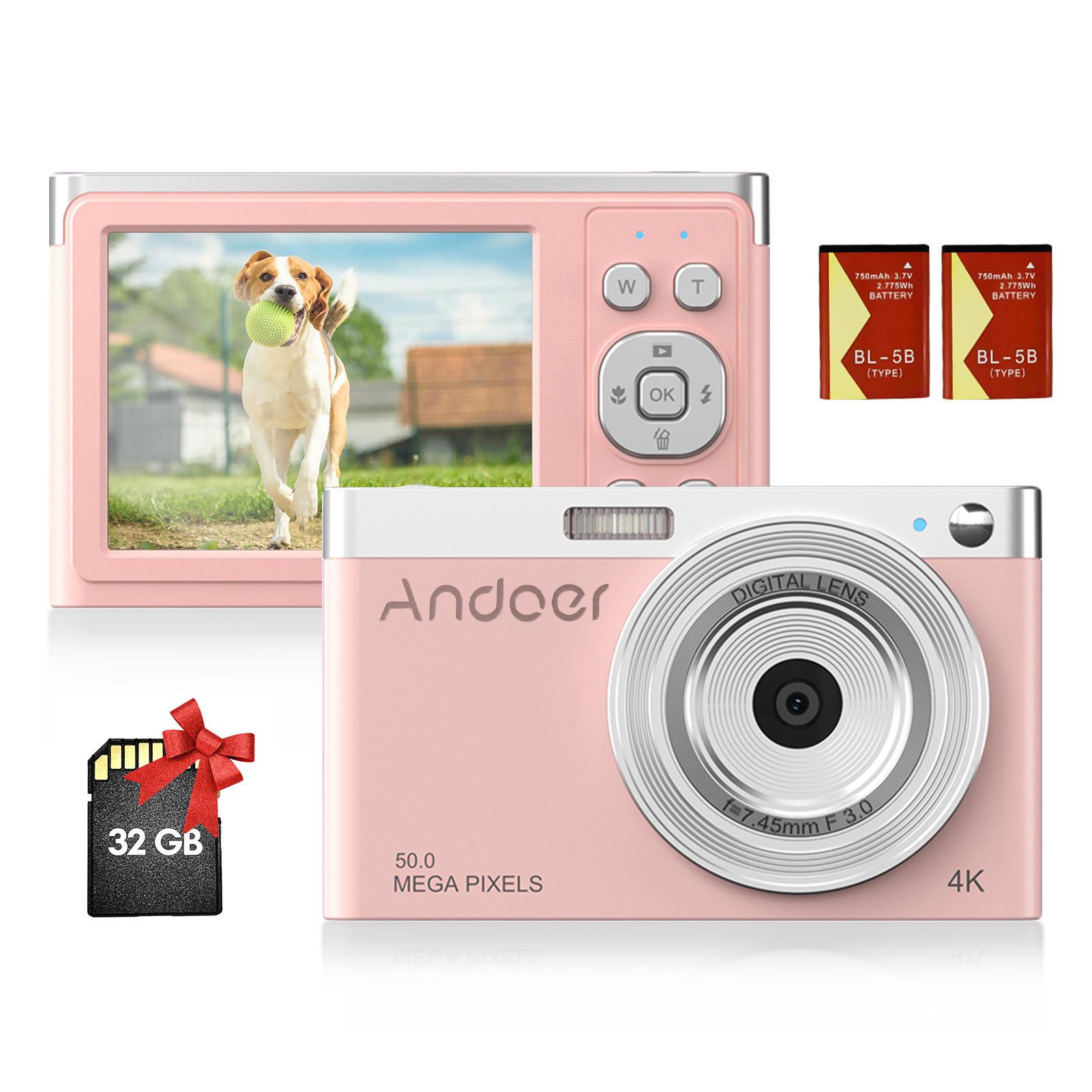 Andoer kompaktā 4K digitālā kamera videokamera
