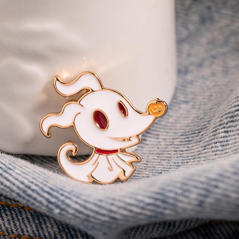 Versatile Cartoon Christmas Tree Brooch with Alloy & Diamonds for Halloween & Christmas