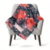 Magic Redviolet Night Butterfly Ornate Customized Your Name Blanket Warm Comfortable Soft Blanket For Chair Office Sofa Bed Sofa Office Camping