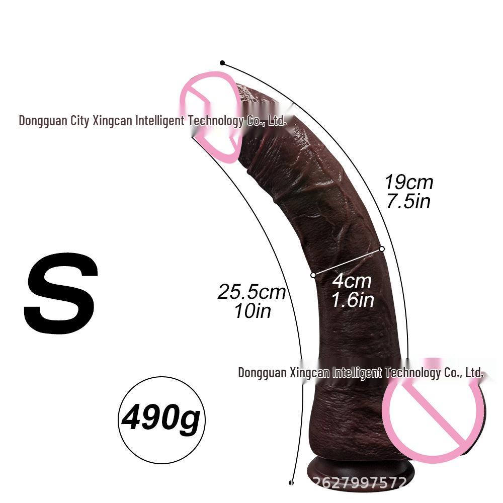 European & American Silicone Giant Realistic Dildo for Female Self-Defense