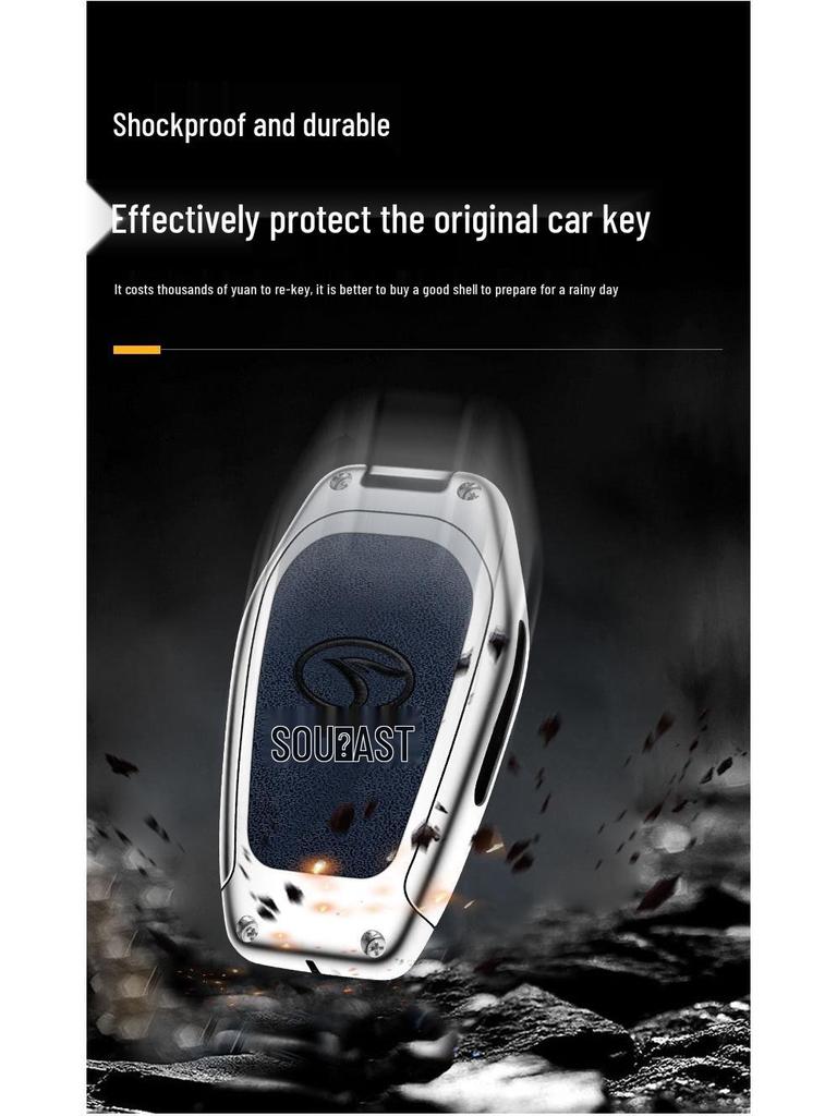 Southeast Key Shell Bag with Zinc Alloy Anti-Lost Buckle & Multifunctional Card Holder