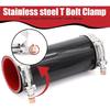 2.5" ID Straight Silicone Hose Coupler, High Temp 4-Ply Reinforced With 2Pcs Stainless Steel T-Bolt Clamp