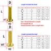 M2 M2.5 M3 M4 M5 Metric Threaded Insert Brass Nuts Bolts Set Countersunk Head Screw Hot Melt Heating Knurled Injection Nut Kits