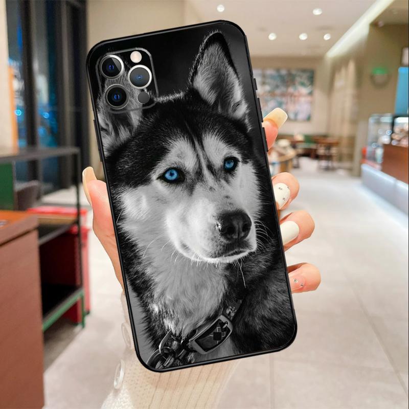 Animal Wolf Dog Husky Phone Case For iPhone 17 16 15 14 13 11 12 Pro Max mini 16 Plus 16e 17 Air Protective Cover
