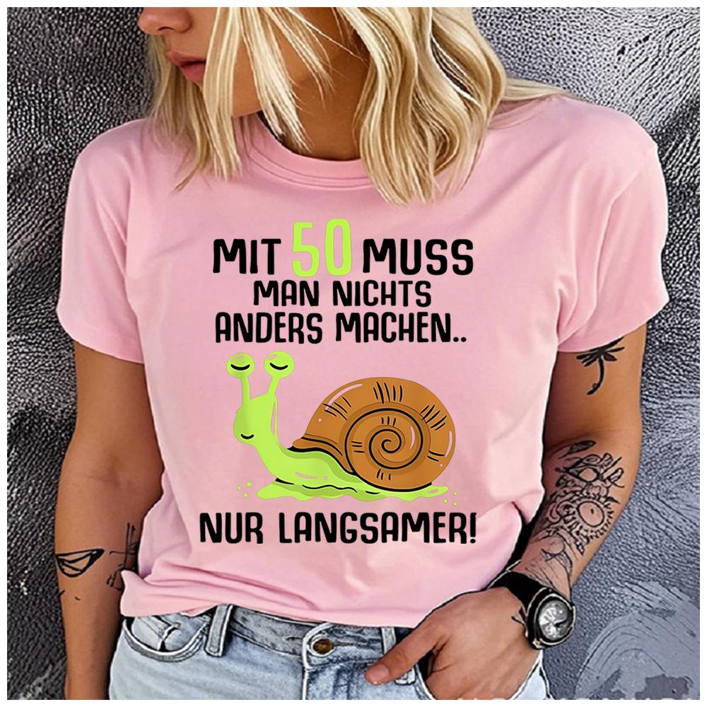 Unisex 100% Polyester Casual T-Shirt Cute Cartoon Print Loose round Neck Short Sleeve Summer Fashion Top