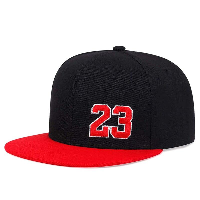 Unisex 23 Number Letter Embroidery Hip-hop Hats Outdoor Adjustable Casual Baseball Caps Sunscreen Hat