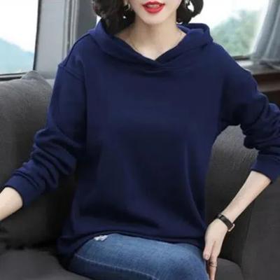 Velvet Sweatshirt New Women's Hoodie Loose Middle-aged Mother Hooded Long-sleeved Top Autumn Winter Trend