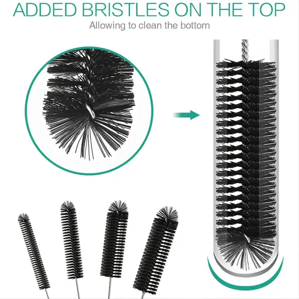 Brosses de nettoyage de bouteilles, 10 pièces, brosse de nettoyage multifonctionnelle en paille réutilisable pour bouteilles