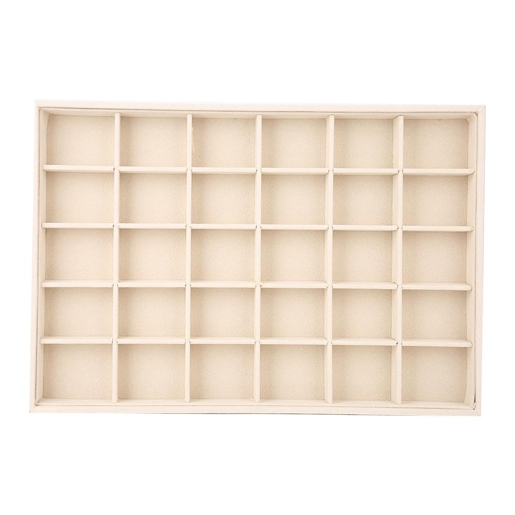 Schmuck Aufbewahrungsbox Armband Halskette Ohrring Behälter Organizer (30 Fächer Tablett)