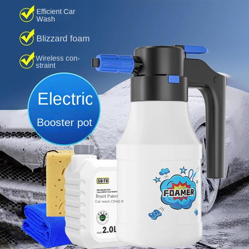 Electric Car Wash Foam Spray Bottle Sprayer Spray Foam Cleaner Car Wash Foamer High Pressure for Car Washing Gardening Supplies
