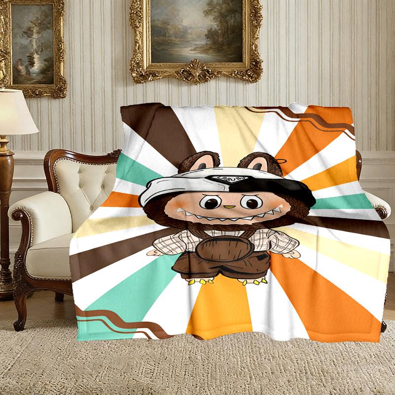 [LABUBU Blanket] Soft Throw Blanket for Bed Sofa, Holiday Gift Blanket for Women Men Family Friend