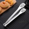 Stainless Steel Food Tongs 304 Non Slip Barbecue Steak Clip Frying Fish Grill Bread Clips Kitchen Tool Cooking Tongs Tools