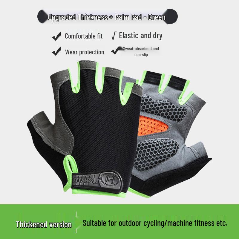 Unisex Breathable Non-Slip Fingerless Gloves for Outdoor Fitness, Cycling, Climbing & Mountaineering