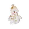 Christmas Decoration Supplies Window Decoration Ornaments Sitting Posture White Plush Toy Old Man Snowman Doll
