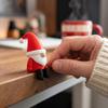 Christmas Fireplace Decor 3D Printed Santa Claus Figurine, Shelf Sitter Decoration, Durable Figurine Small Gnome Statue for Desktop Home Seasonal Gift