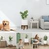 Pine Wood Flower Pot Rack Brown Wood Grain Cross Display Stand Tabletop Plant Shelf  Living Room