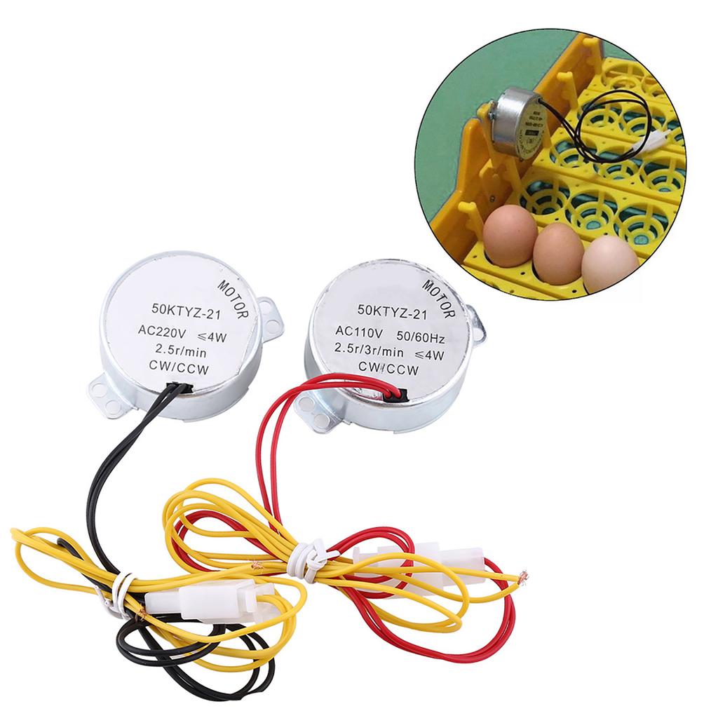 2 Tip 110/220V AC Tavuk Yumurta Çevirme Rotator Kuluçka Motoru Bağlantılı